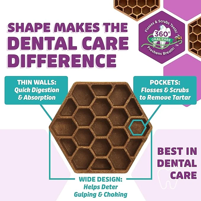 Yummy Combs honeycomb shape and cleaning pockets